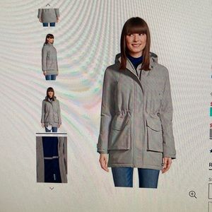 Women’s Lands End Squall waterproof insulated winter Parker with hood